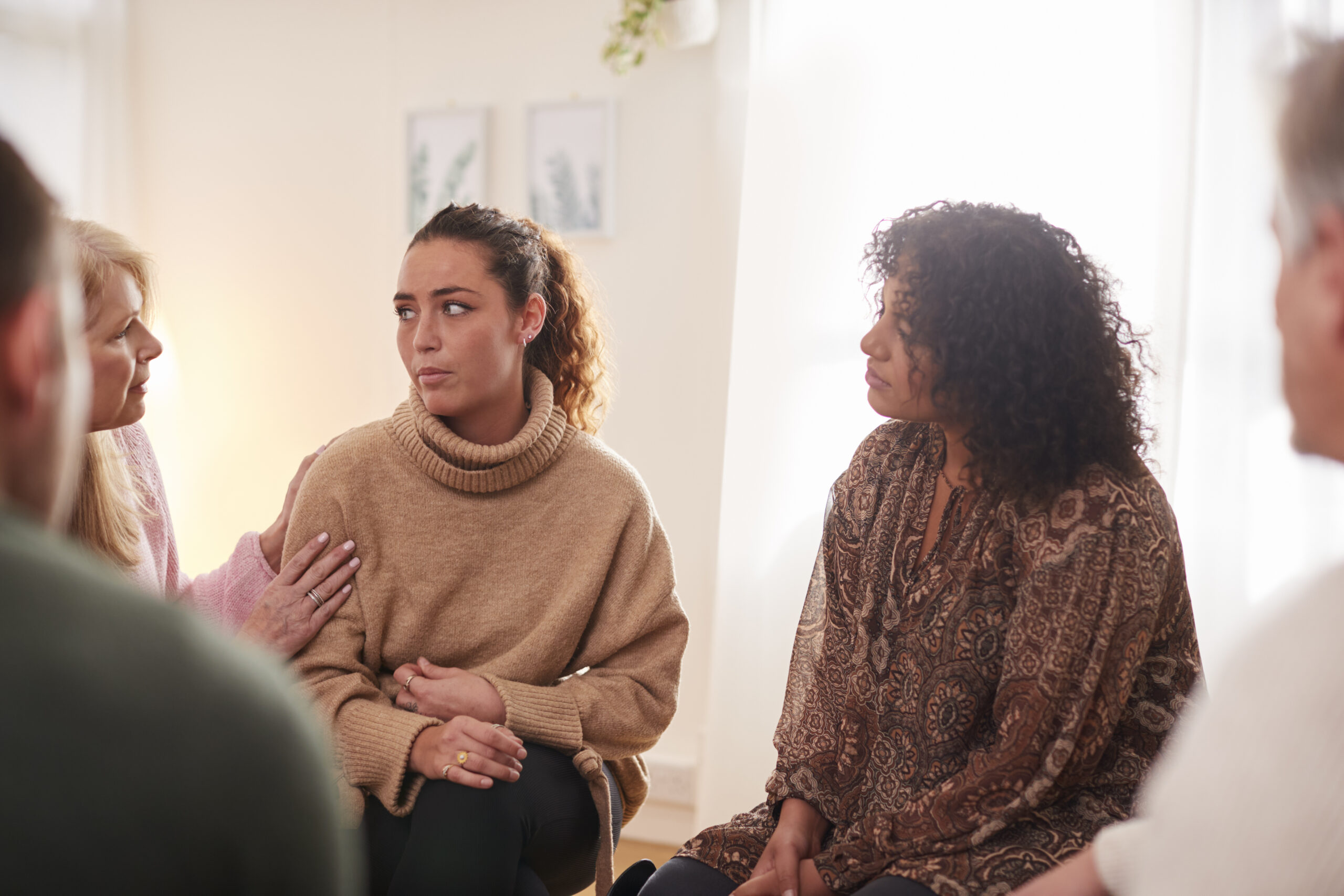 women supporting each other in women's only trauma-informed treatment at Ohana Recovery Center